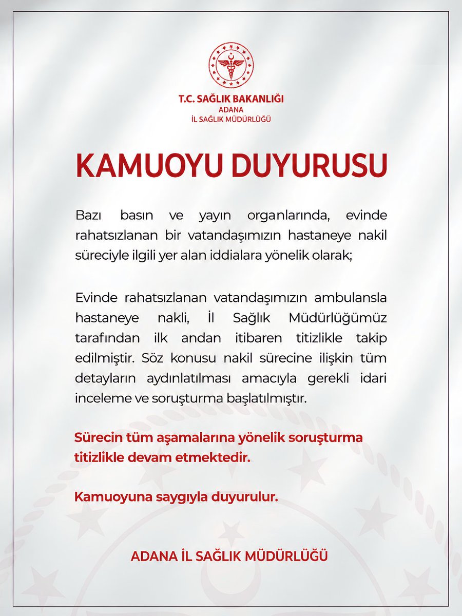 adana_ism's tweet photo. Kamuoyu Duyurusu! https://t.co/0ukxu1SRHT