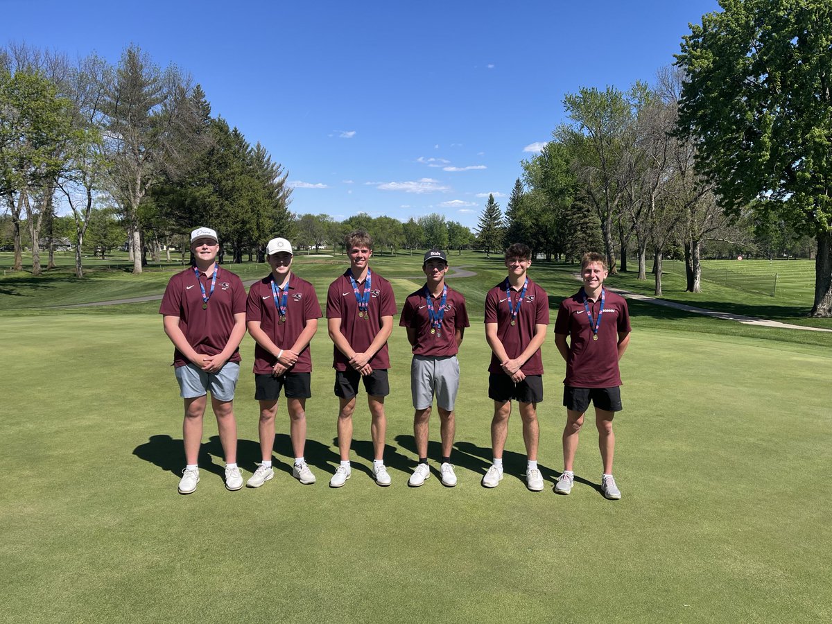 BojiBoysGolf's tweet photo. 1st place at the Sectional Meet (307)!  Boys will be heading to Orange City on Monday for districts!

Contributing Scores:
Lane Helgeson-72 (1st-playoff)
Max Jongerius-72 (2nd-playoff)
Trey Vander Pol-76 (4th)
Kaeden Schillinger-87

Other Scores:
Ray Kaiser-90
Drew Early-94 https://t.co/Y3eVeEa4bD