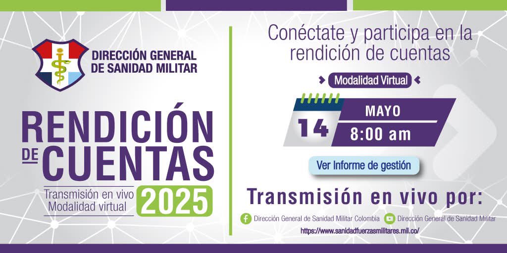 JEFSAFAC's tweet photo. Te invitamos a participar en la Rendición de Cuentas 2025, un espacio de transparencia, control social y diálogo institucional.

🗓️ 14 de mayo de 2026
⏰ 8:00 a. m.
💻 Modalidad virtual

🔗 Conéctate y conoce más en:
https://t.co/OZzGBzdn8r https://t.co/qyaUax40yG