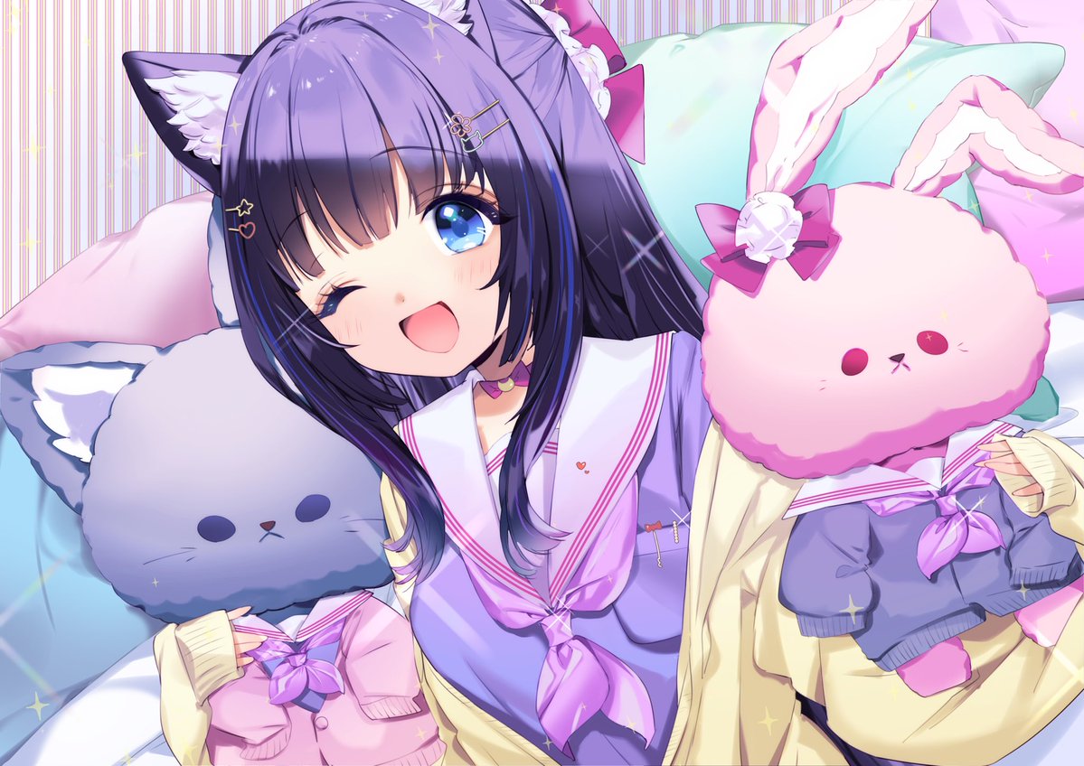 吉花こころ🐺💙ぬいぐるみ制作決定💐 tweet media