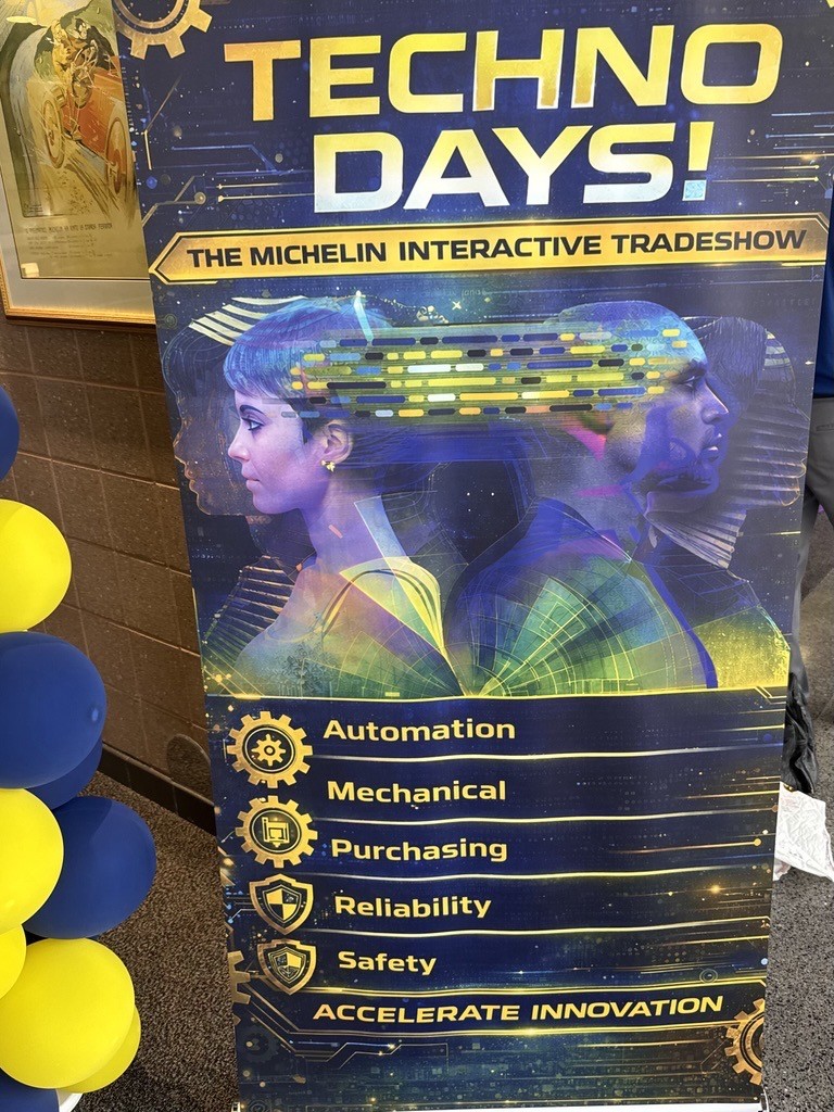 HaFSBXTeam's tweet photo. From welcome banners to the Bibendum sighting 👀
HaF is at @Michelin for Techno Days, meeting new faces and strengthening connections. Always a good day when conversations lead the way.
#HaFSBX #IngredientHandling #Tires #TireManufacturing #RubberManufacturing https://t.co/kVyAwkQVqi