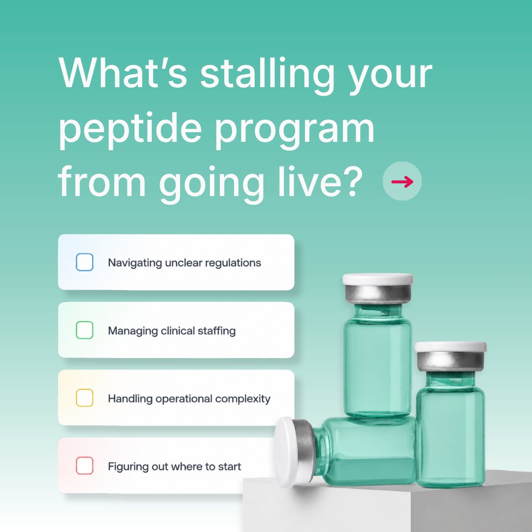 openloophealth's tweet photo. How do you turn peptide therapy interest into a live, revenue-generating program?

OpenLoop Health’s latest blog breaks down what it actually takes to launch and scale a peptide therapy program, while navigating  clinical compliance.

Get the full guide 👉 https://t.co/BZ9krsRPmF https://t.co/bYY1FUoVVu