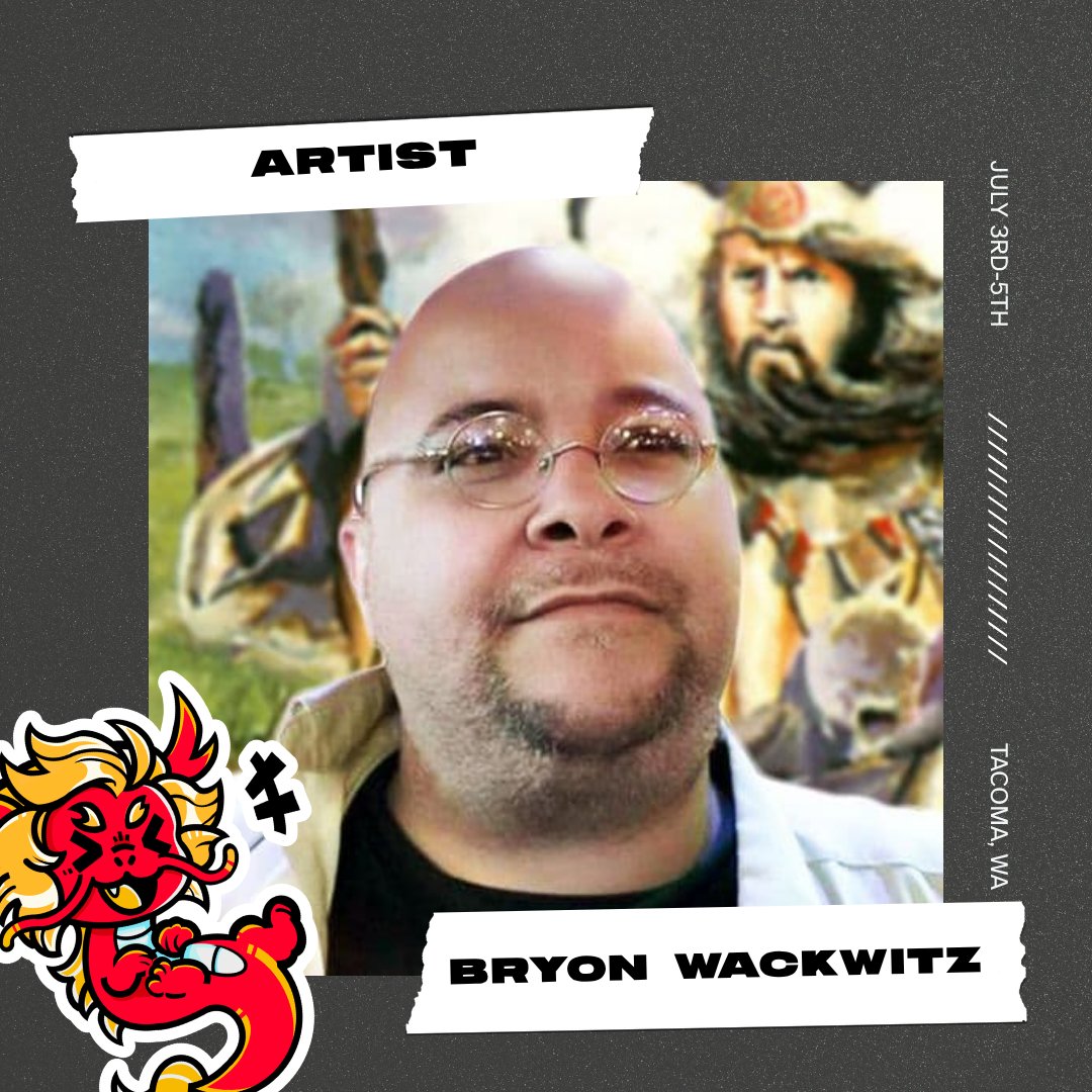 LaughingMtg's tweet photo. Please welcome Bryon Wackwitz as one of the artists that will be attending CommandFest Tacoma 2026!

Bryon ‘Mutt’ Wackwitz is an artist with a colorful and eclectic body of work that spans decades of imaginative exploration. As one of the first 49 artists for Magic: The Gathering and a contributor to many iconic RPGs and CCGs of the ‘90s, his art is a unique blend of fantasy, history, and unfiltered creativity!

#commandfest #mtgartist #cfsea26