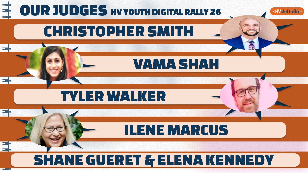 HVTechFest's tweet photo. Meet the judges for this year’s HV Youth Digital Rally Hackathon 👏

📅May 18, 2026
🔗https://t.co/m2AN71vZ34
📩yulia@openhubproject.com

#HVTechFest #TechForGood #StudentInnovation #CommunityImpact https://t.co/wIMMDW5pfd