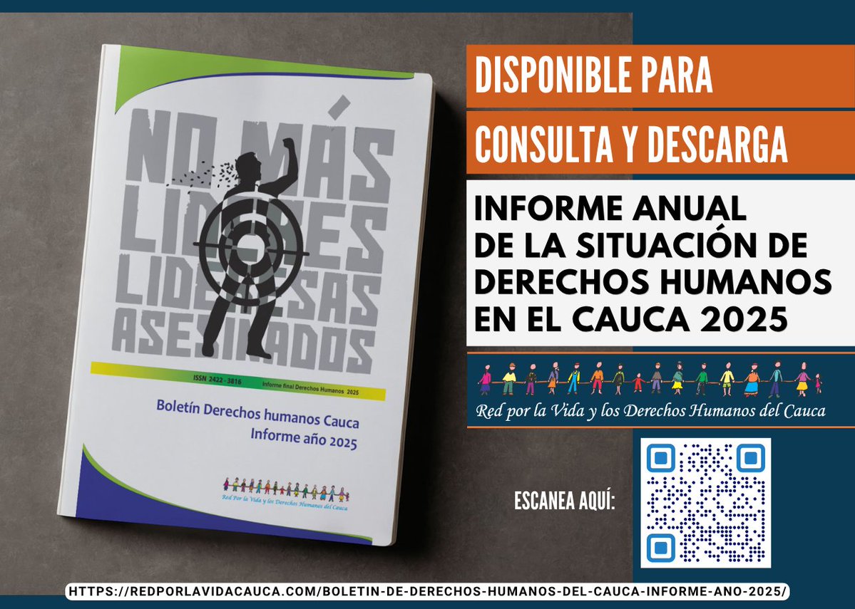 Red por la Vida y los Derechos Humanos del Cauca tweet media