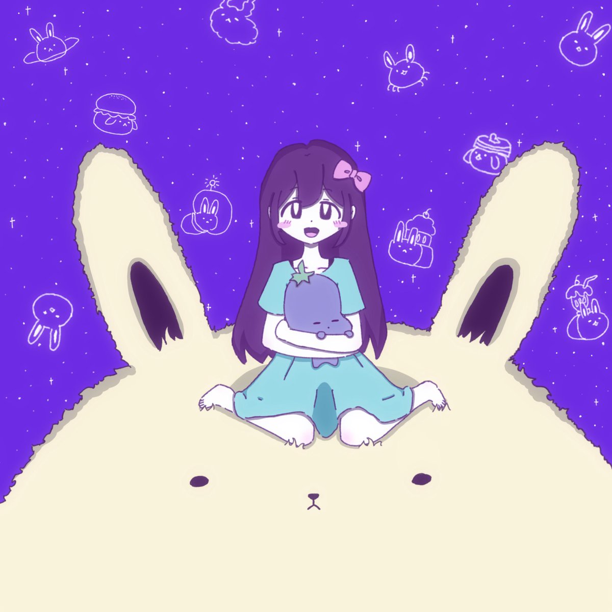 Akimi_iv's tweet photo. 🐰🪐
#OMORI #OMORIFANART https://t.co/0PqMW5Q5zv
