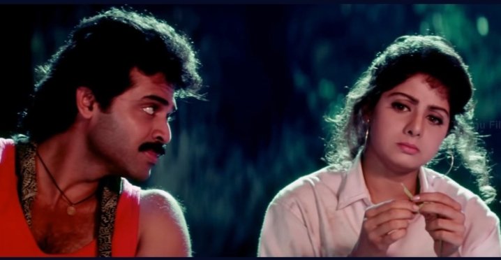 SadaaShree's tweet photo. Anveshana(1985)- Vamsy 
Kshana Kshanam(1991)- RGV

Still remain the best thriller movies to date in Telugu cinema. No other movie after these two has come close, except Anukokunda Oka Roju maybe.

Both of these movies had a great comedy track, as well as soundtrack, proving one could make a superb thriller within commercial format.

RGV and Vamsy were the OG Cult directors of Telugu cinema.