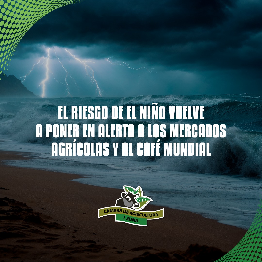 CAIZ_EC's tweet photo. ☕🌎 El riesgo de un nuevo evento de El Niño pone en alerta a mercados agrícolas y a la producción mundial de café.

Sequías, lluvias irregulares y temperaturas extremas podrían afectar cultivos y precios internacionales.

✨ Si el agro crece, el Ecuador crece. 🇪🇨 https://t.co/dV1gCyMRKq