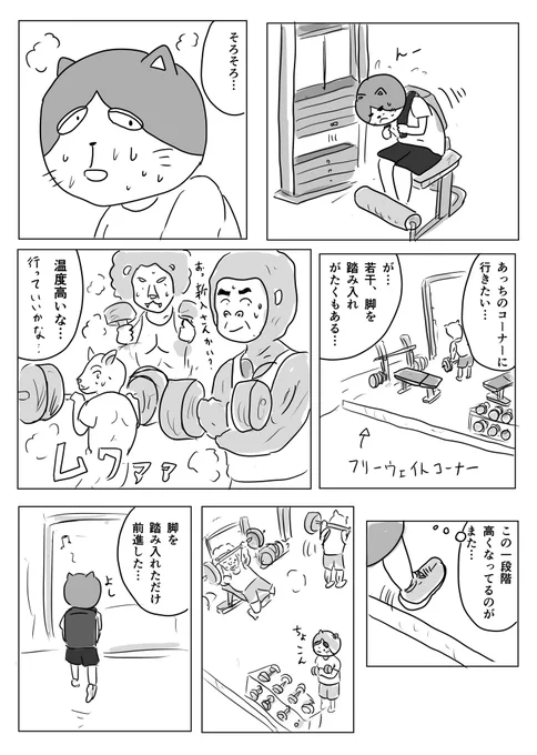 初めてフリーウェイトコーナーに足を踏み入れた時のこと。

今ではすっかり常連さん☺️ 