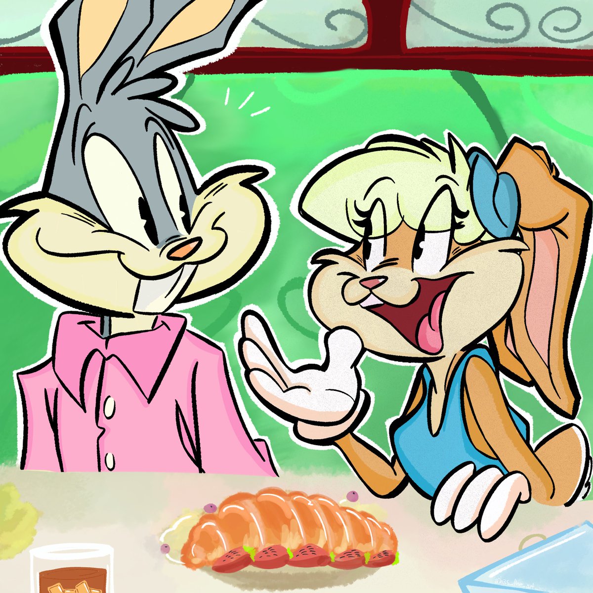 Is_nam3_myster1's tweet photo. I love these two so much! ✨

#LooneyTunes #BugsBunny #LolaBunny #Cartoon https://t.co/tw9XMghwAj