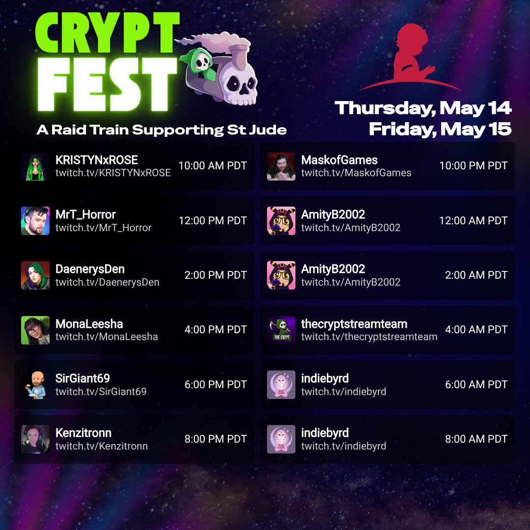 The Crypt Stream Team tweet media