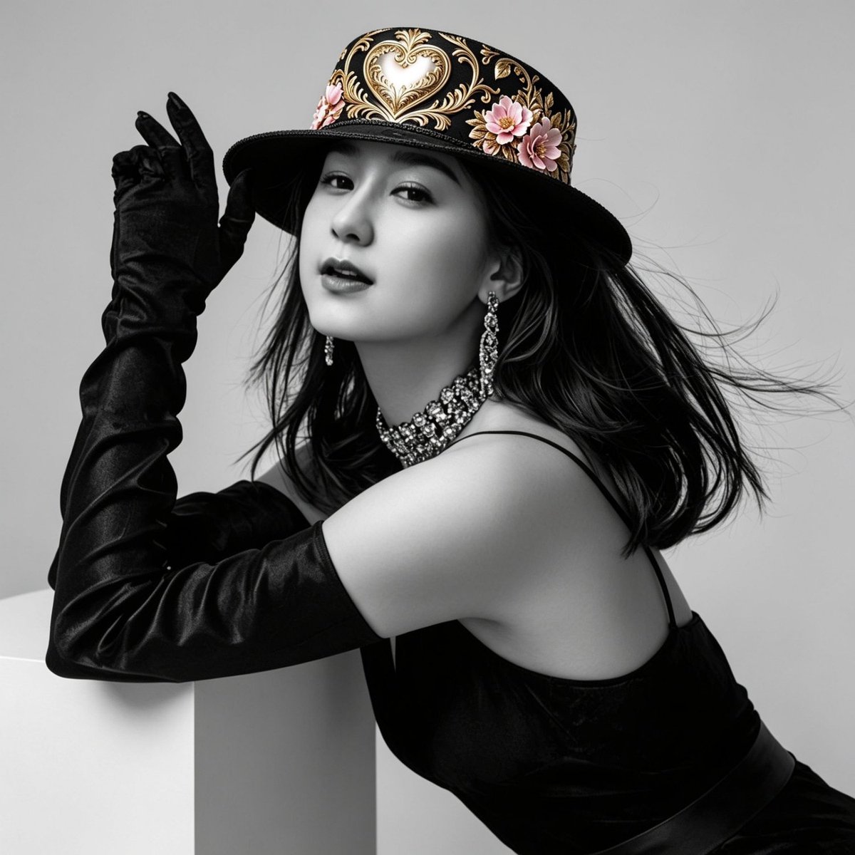 Zeventina's tweet photo. Fashion Innovation  
“Who knew emboss paper could shine as a chic bag &amp; stylish hat? Creativity meets elegance 🌸👜🎩"

#luxuryfloralemboss #paperart #zeventina https://t.co/eCVc25HNCC
