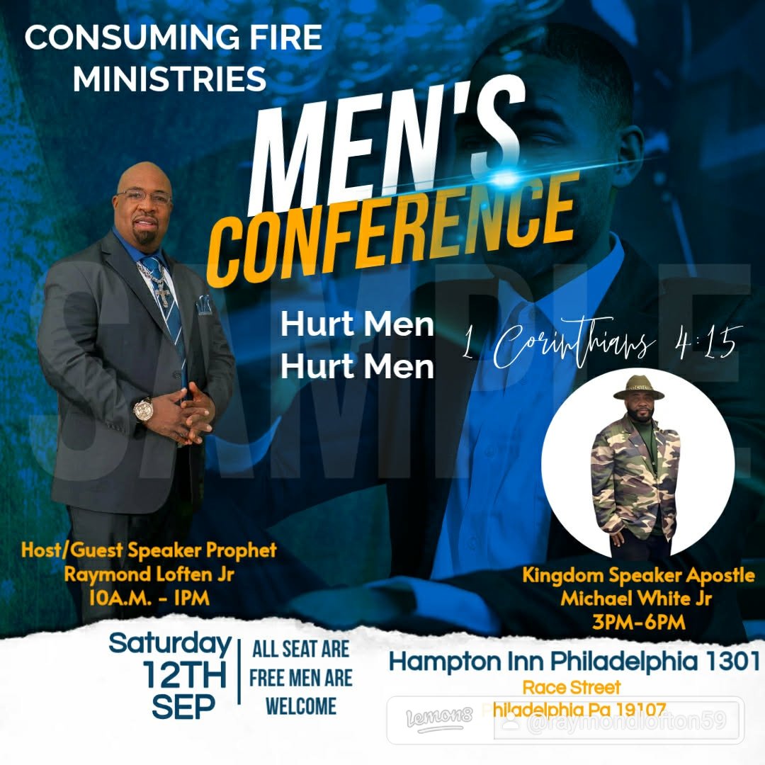 RaymondLofton2's tweet photo. To all my brothers in the Philadelphia, Pennsylvania area and neighboring states, you don't want to miss this upcoming event in September. We as men go through many dramatic things in life but God sees your pain. We don’t have to hurt anymore. #highlight 🔥🔥🔥🔥🔥! https://t.co/sv2KTag0zm