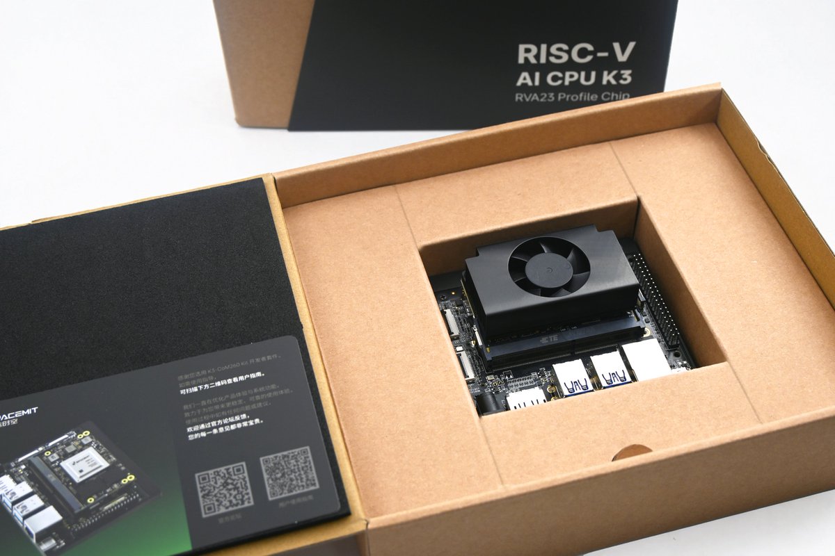 spacemit_riscv's tweet photo. K3 CoM260 Kit, a closer look
https://t.co/3CzHwjeGfp
#Spacemit #RISCV #K3 https://t.co/FROQpyrx1T