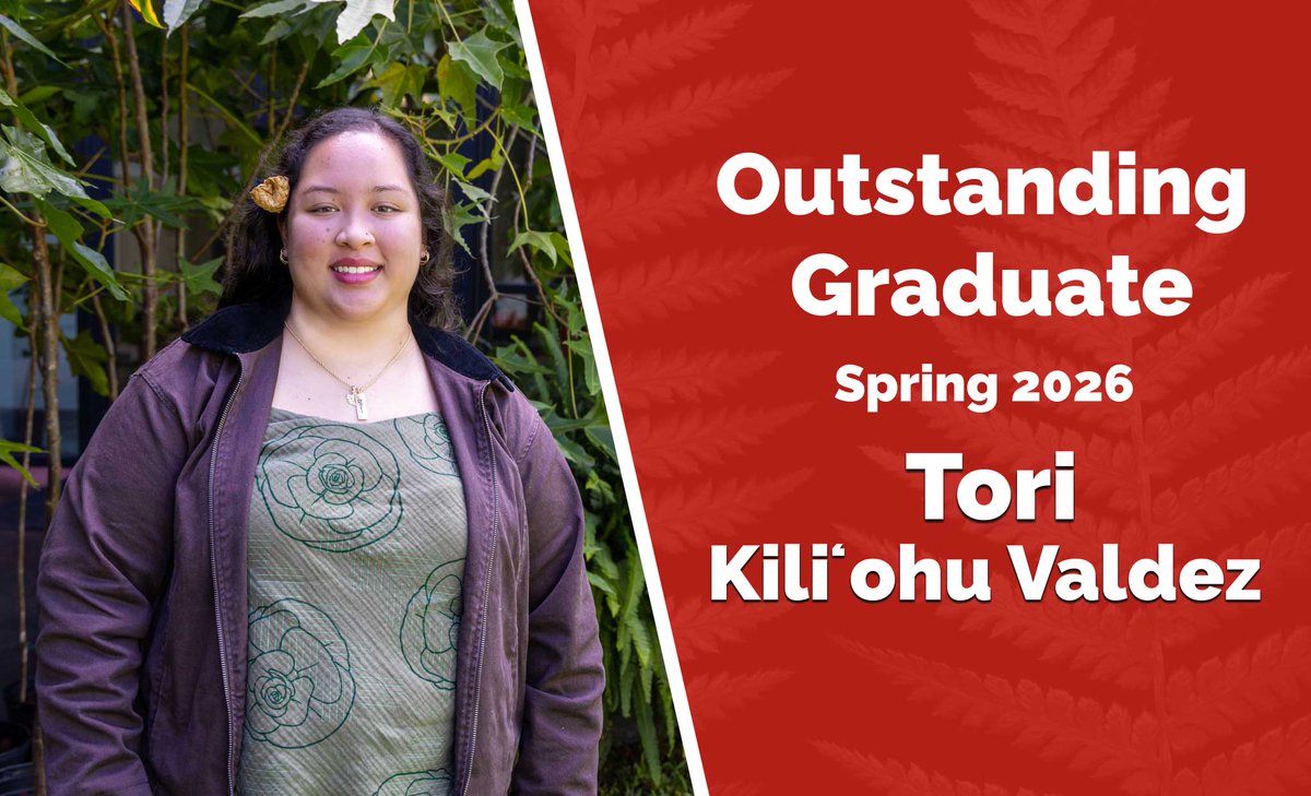 UHHilo's tweet photo. Outstanding Graduate, Spring 2026: Tori Kiliʻohu Cashman Valdez, bridging tradition and technology! Double major in Hawaiian Studies &amp; Environmental Science has one ambition: ʻāina-first stewardship https://t.co/EmBBDZRtbs https://t.co/pZs5GKJ3cW