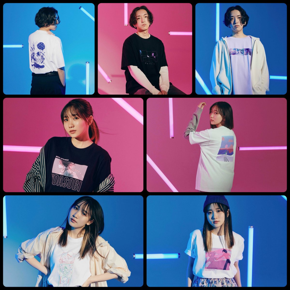 aqumi_usj's tweet photo. ←2021　2026→
Tシャツデザインもガラッと変わり
ビジュも進化したYOASOBI×ユニクロコラボやな https://t.co/QnjtiUVXPv