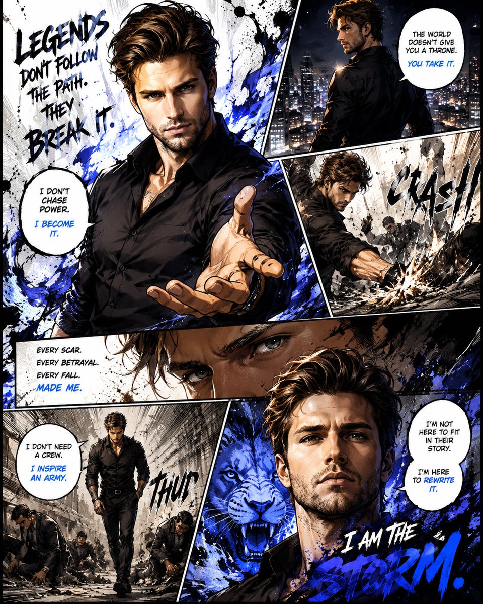 Premium Manga Page Illustration