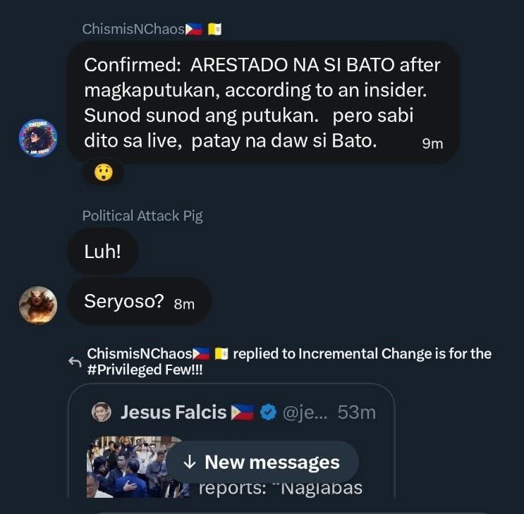 oliknmp's tweet photo. Peyknews kang niMal ka! Lakas ng loob mo mag confirmed na patay na si Bato. !kaw dapat m@m@tay nang mabawasan bayaran dito sa X! Gunggong! P*t@ng!na m0! @ChismisNChaos
Wala kang credibilidad d@p@t m@kulong kang hay0p ka!
#arayko 🤣🤣🤣 https://t.co/UsGQ65JJlw