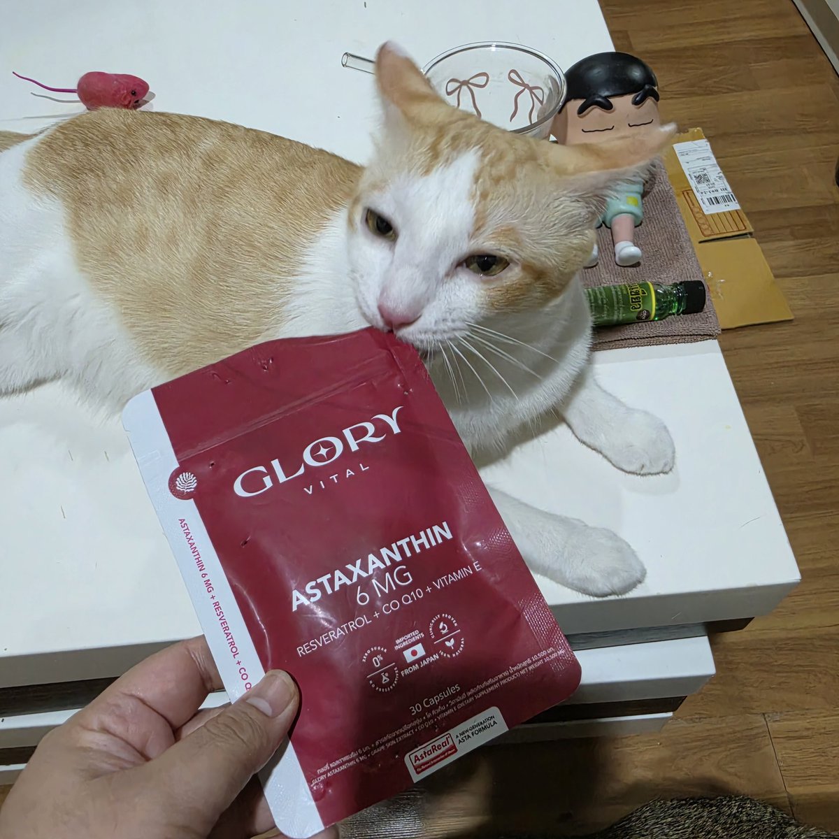 cha_phrrn's tweet photo. ฉันนึกว่าร้านส่งของให้ไม่ครบก็ว่าวิตามินหายไปไหนซอง ที่ไหนได้ลูกชายขโมยไปจ้า
ละวันนี้นางเอาออกมาเล่น 😅 โอ้ยย ของเล่นเต็มตะกร้าไม่เล่น https://t.co/zVyGBxBFUn