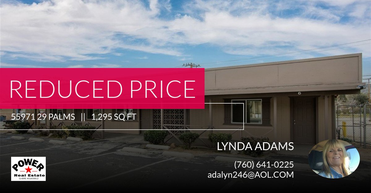 LyndaAdams4's tweet photo. 📍 Reduced Price 📍 This recently reduced home at 55971 29 Palms in Yucca Valley won't last long, so, don't wait to set up a showing! Reach out here or at (760) 641-0225 for more information!

Lynda Adams https://t.co/1YBlEooLde https://t.co/PbCev7ec5u