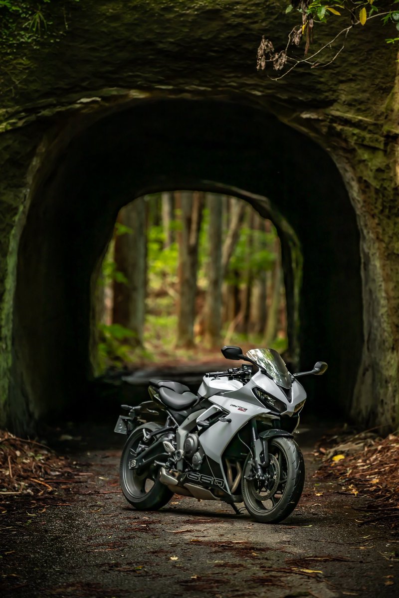 nextgrrider's tweet photo. 自然の中でも映える愛車🌱
都会で撮るのとはまた雰囲気が変わってすごくお気に入りです(´꒳｀*)

#DAYTONA660 
#TRIUMPH
#TRIUMPHJAPAN https://t.co/p1s7xvfspS