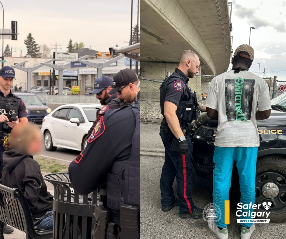 CPS_Chief's tweet photo. As we wrap up Safer Calgary – Operation Order for today, our focus remains clear. Addressing crime & social disorder in public spaces is ongoing work & it doesn’t end here.

Today included hundreds of interactions that went beyond enforcement. We connected with Calgarians, offered supports, engaged our community partners & set clear expectations about what is & isn’t acceptable in public spaces.

We will continue to show up, take action & work with our partners to keep communities safe every day.

Social disorder and criminal behaviour will not define this city.
