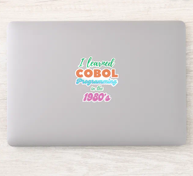 shirtparking's tweet photo. Learned Cobol Programming Language in the 1980's on shirt design @zazzle  https://t.co/rXoF5zPcxX via @zazzle #cobolprogramming #MainframeLife #LearnCobol #1980s #Shirtparking #legacysystem https://t.co/nbWO2UGiLt