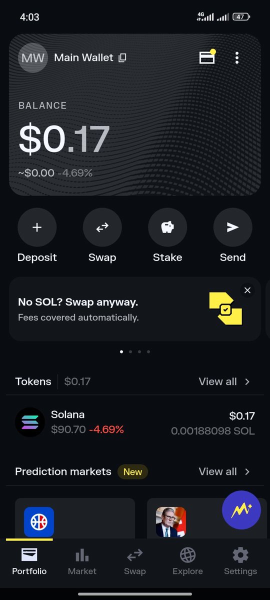 AbdullahiM14643's tweet photo. Good morning 🌅
Starting my day with @solflare_wallet — checking my SOL balance and portfolio before anything else. Clean, fast, and easy to use ☀️
#Solflare #Solana #EmpireQuest 🚀 https://t.co/CICSuWNHI6