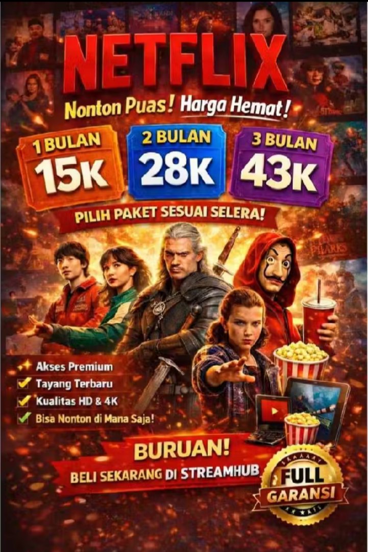 Choco_Meloen's tweet photo. Streaming 4K nggak pake drama? Checkout dari Shopee!
Slot private, legal, &amp; anti-on hold. Biar makin chill maraton drakor seharian. ����✨ #netflix #murah #streamingservice #shopee

Thread promosi https://t.co/r3ltB7ZHpl