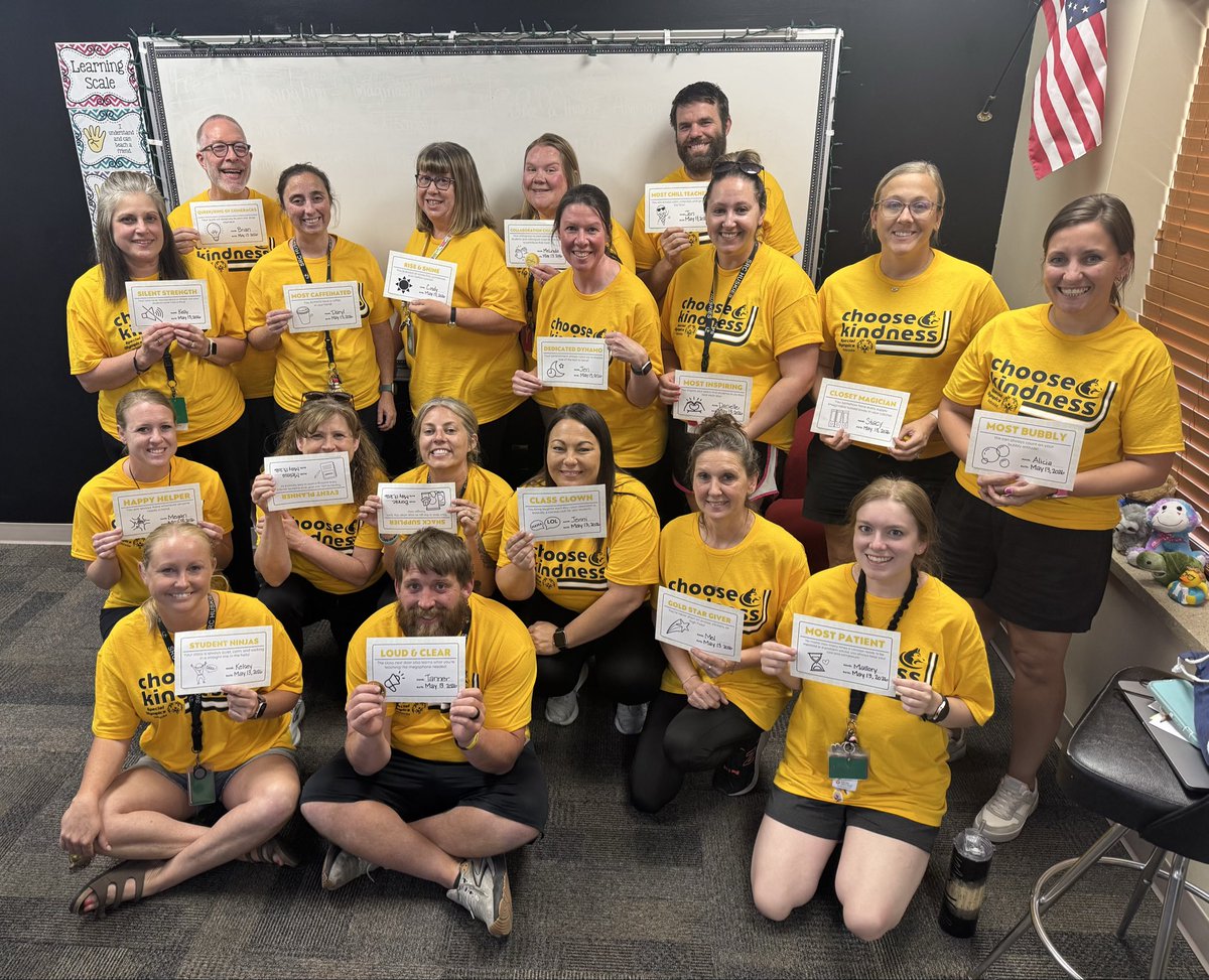 OenerFi's tweet photo. We started our data dig by celebrating teachers with Sunshine Superlatives! From Closet Magician to Dedicated Dynamo - we’ve got them all here at @srchuskies!! https://t.co/nHJXsgM5eO