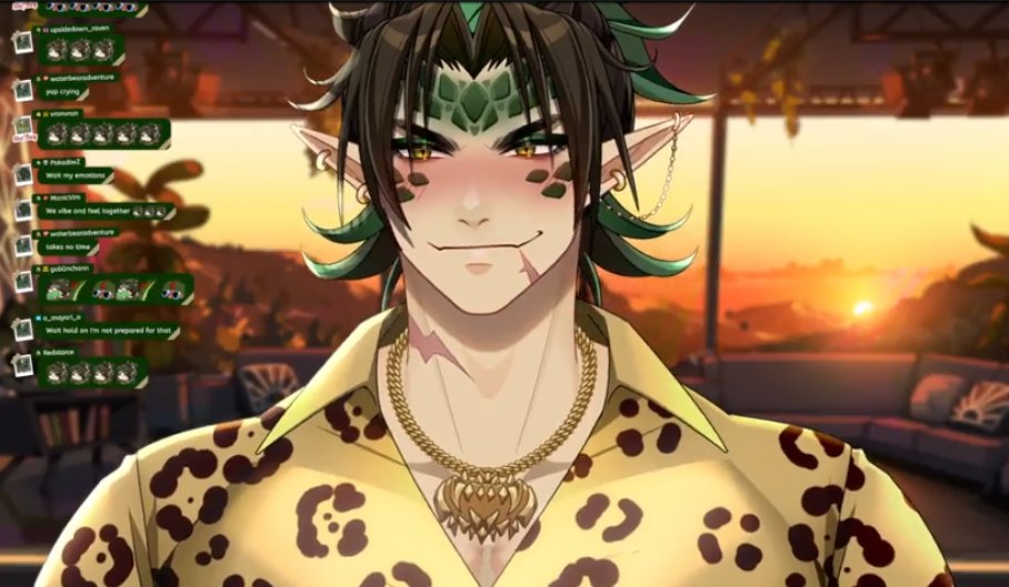 SmolFeralGoblin's tweet photo. The smile on his face while showing us his unreleased song. ~
I think he missed us Hatchlings. 
🐊⛓️💚

#Croccument #CrocVT #hatchlingfiles https://t.co/AYW9Mx3sRP