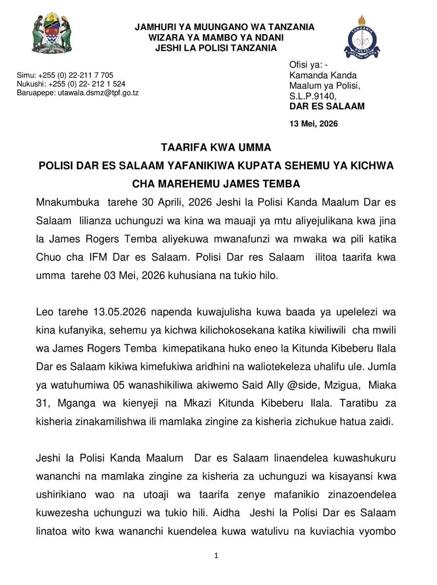Police Force TZ tweet media