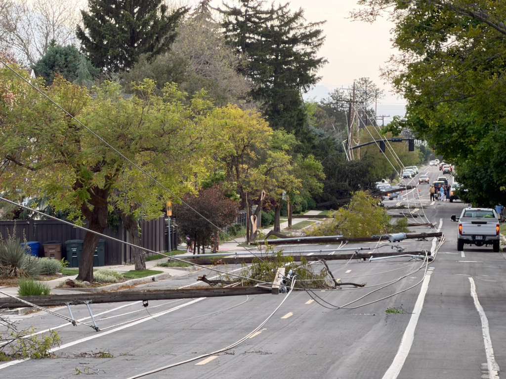 SLCScanner's tweet photo. #WindDamage #LinesDown 1700 S 2100 E. #utwx #Utah
๐ฅ: Samuel Price https://t.co/PmdSFFNBOa