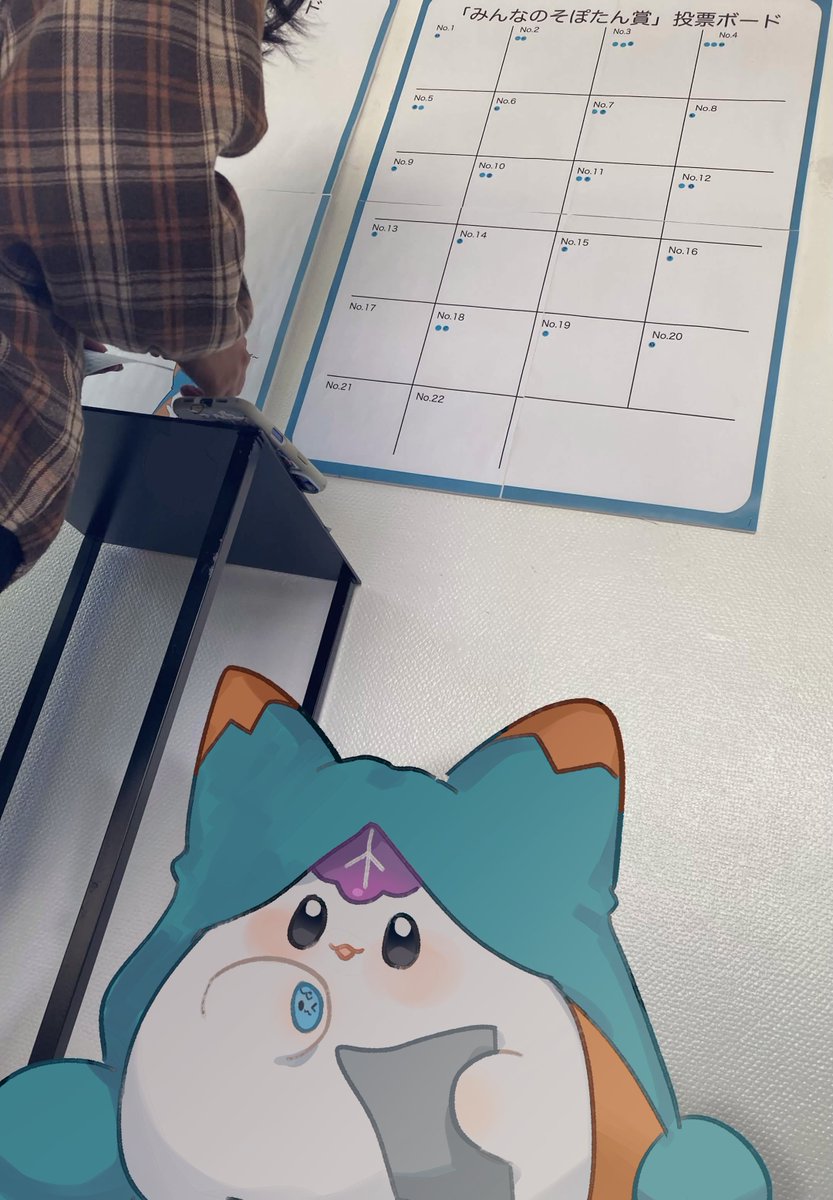 そぽも、そぽたん展をみにいってきたそぽよ！ 「みんなのそぽたん賞