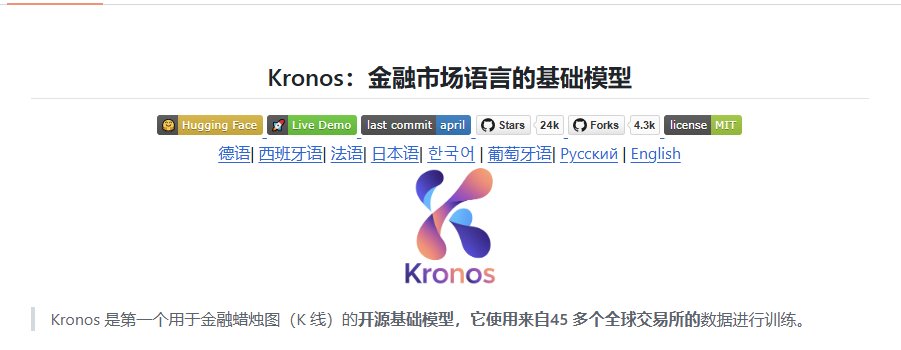 LuBtc888's tweet photo. 太猛了！首个能直接读懂K���的金融AI大模型来了，直接颠覆量化圈！

它叫Kronos，是全球首个专为金融市场打造的开源基础大模型。用45家交易所、120亿条真实K线数据训练，绝非通用AI改改就上。

核心能力直接拉满：
- 精准预测价格走势、预判波动率
- 全资产覆盖，币圈、美股、港股零样本直接用
- 门槛极低，笔记本就能跑，4个版本可选（400万—4.99亿参数）

实测效果炸裂：
比主流时序模型准93%，比顶尖非预训练模型高87%，开箱即用无需微调。现在还开放BTC实时预测，每小时更新，免费看效果。

关键是完全免费！
对冲基金花几百万定制的系统，彭博终端一年2.4万美金的服务，Kronos直接开源免费，几行Python代码就能调用，MIT协议无限制商用。

清华团队出品，入围2026 AAAI顶会，GitHub 2.4万星暴涨。
这波真的要改写量化格局，普通人也能用上顶级AI交易工具！

https://t.co/JfRJ6FVd0O