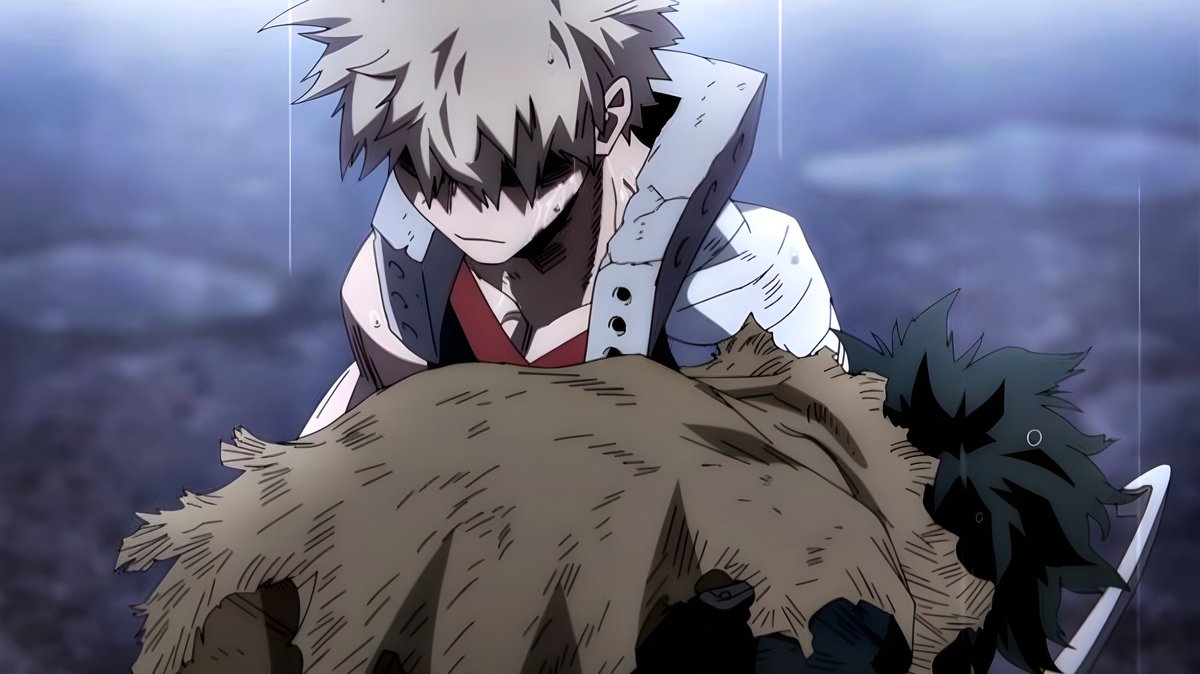 Izuku is the only person who Katsuki willingly allows himself to be so ...