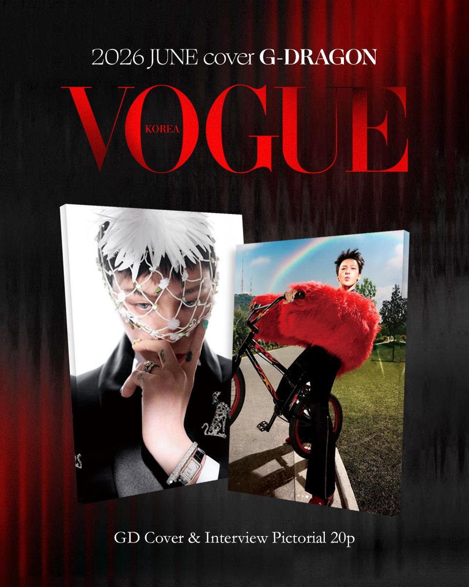 🖤 VOGUE KOREA 2026 JUNE cover G-DRAGON 🦋 GD Cover & Interview