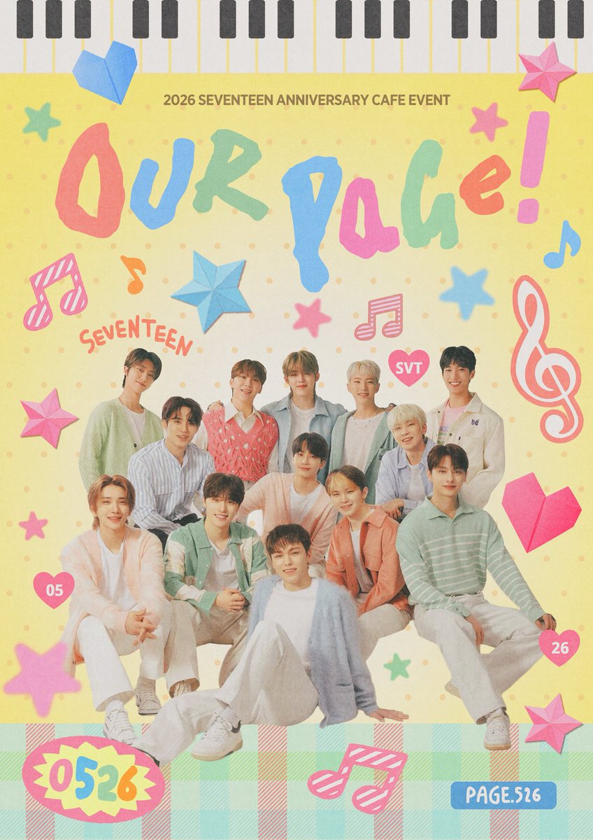 HBD__o's tweet photo. 𝟮𝟬𝟮𝟲 𝗦𝗩𝗧 𝗔𝗡𝗡𝗜𝗩𝗘𝗥𝗦𝗔𝗥𝗬 𝗖𝗔𝗙𝗘 𝗘𝗩𝗘𝗡𝗧

세븐틴의 데뷔 11주년을 맞아
이벤트 카페 준비했습니다! 

Our page!
🩷신드롬
💙26.05.23 ~ 05.26

#Our_page_svt
#세븐틴 #SEVENTEEN

#RT 추첨으로 특전 보내드립 https://t.co/Hl9A7MwQgs