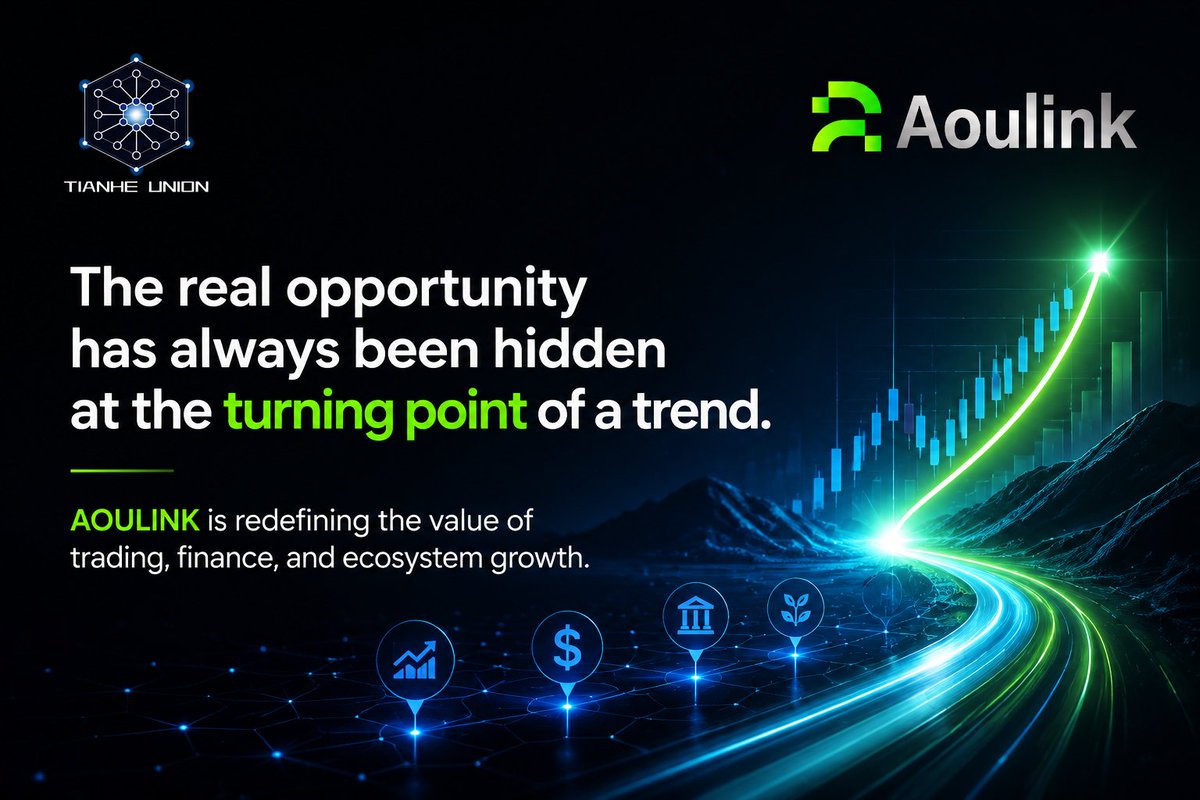 AOULINKTH's tweet photo. The real opportunity is never where the crowd is looking.
It is often found at the turning point of a trend.

AOULINK is reshaping the value of trading, finance, and ecosystem development —
building for the next phase of growth.

#Aoulink #Web4 #Blockchain #Trading #DeFi https://t.co/CdW1jMLvgK