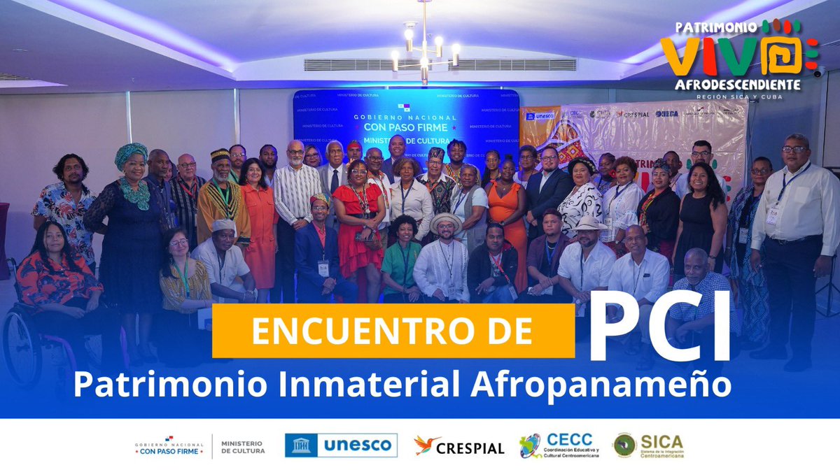 se_CECCSICA's tweet photo. 🌍✨ Panamá desarrolla actualmente  el Encuentro de Patrimonio Inmaterial Afropanameño un espacio orientado a fortalecer la identificación, documentación y salvaguardia del patrimonio vivo afrodescendiente en la región SICA. https://t.co/0uMj8XNDjn