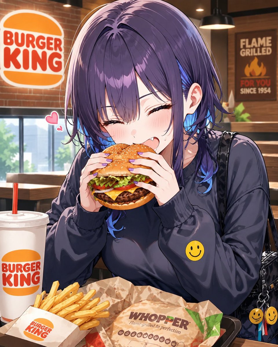 お昼はハンバーガー食べた！ やっぱりバーガーキングは美味しいよねぇ