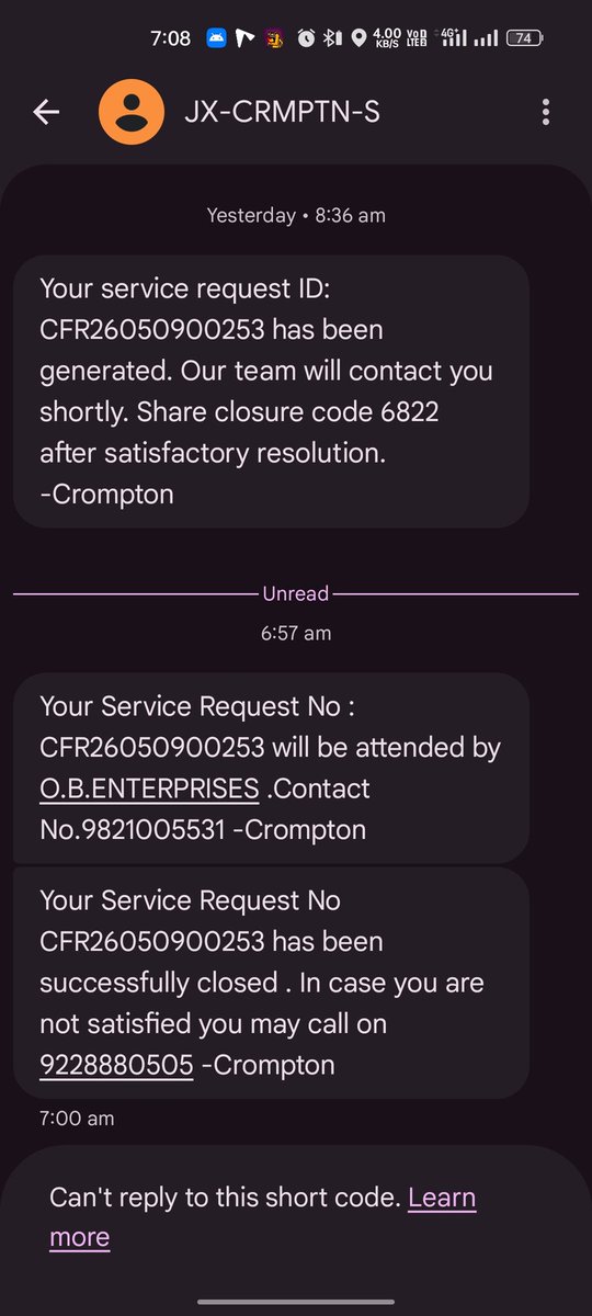 Sakib7310's tweet photo. @Crompton_India Reminder to fraud company https://t.co/YGKj5tOb67