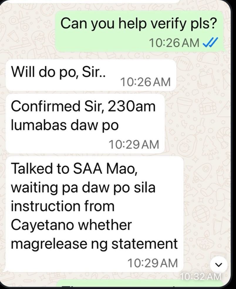 News5PH's tweet photo. SEN. BATO, WALA NA SA SENADO — SOURCE

Lumabas si Sen. Bato dela Rosa sa Senado bandang 2:30 a.m. ngayong Huwebes, May 14, ayon sa isang source. | via MOJO Marymon Reyes https://t.co/ZNiCPGrIX8