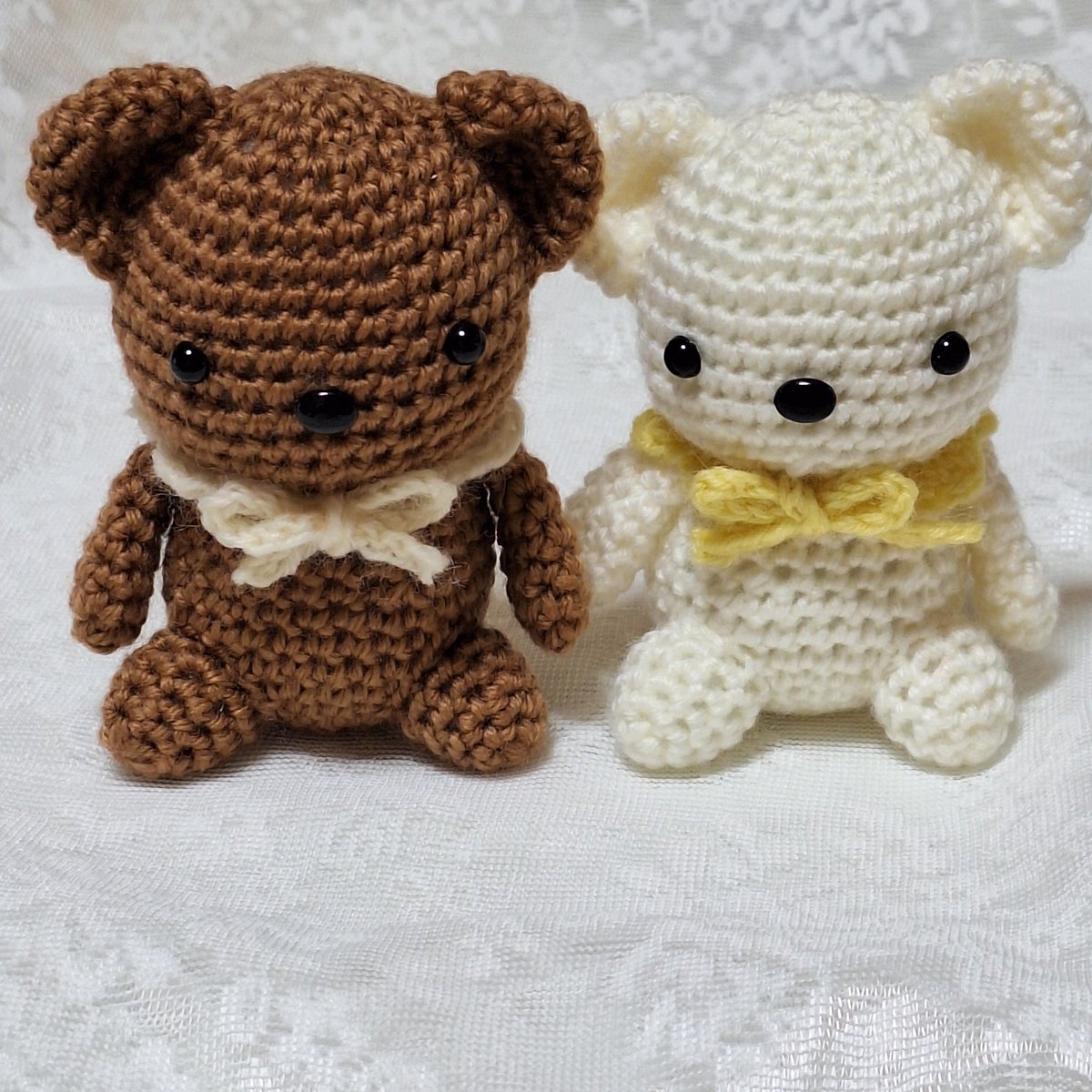 Mito_desuna's tweet photo. つぶらな瞳シリーズ
くまさんがリニューアルして登場です🧸

ꕤ5月16日 12時よりminneで販売開始

 #編み物  #あみぐるみ  #ぬいぐるみ
 #ハンドメイド  #クマ https://t.co/yvG4h2PIn4