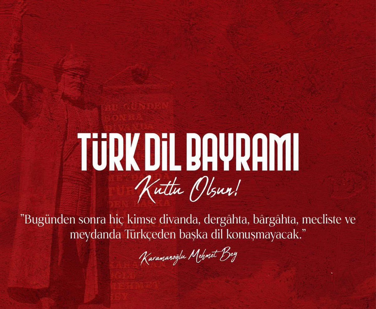 baskantumer's tweet photo. 13 Mayıs Türk Dil Bayramı Kutlu Olsun https://t.co/fQCtg61Po1