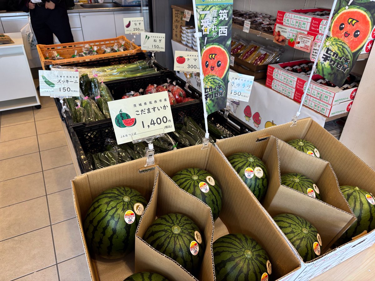 taitoshop2017's tweet photo. @taitoshop2017 
5月19日(火)まで、茨城県筑西市が出店中です！
今が旬のこだますいかをメインとした農産物や、筑西市が誇るたくさんの商品を取りそろえています🍉
是非お立ち寄りください😊

#ふるさと交流ショップ台東#アンテナショップ#台東区#浅草#千束通り商店街#筑西市 https://t.co/qm31tes2um