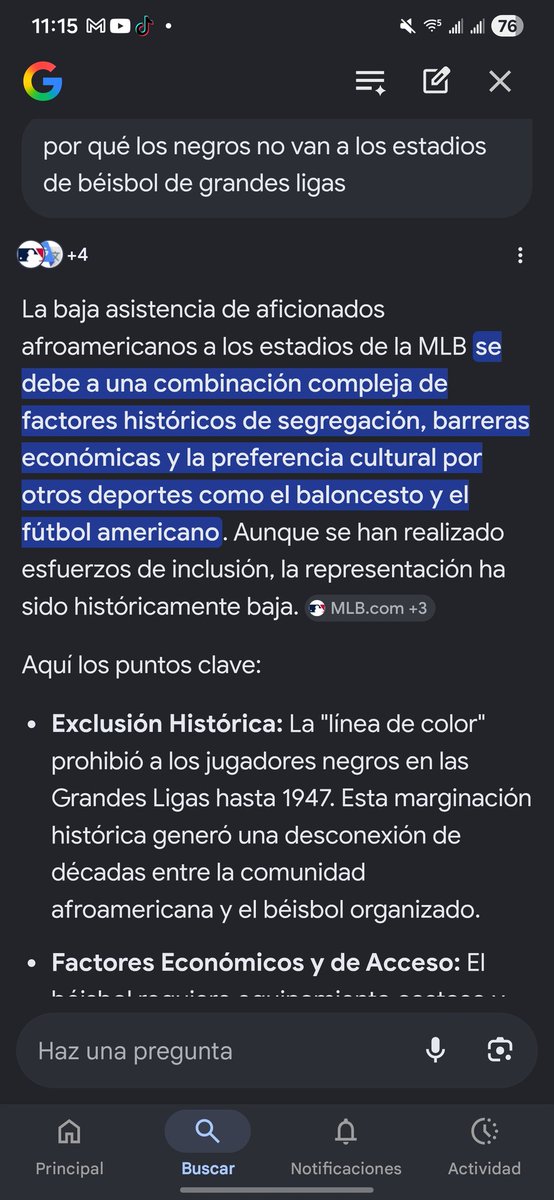 escorborg9's tweet photo. Siempre me ha llamado la atención la baja o ninguna asistencia de gente de color negro a los estadios de béisbol,  hoy he hecho una consulta de opinión en Google y vean: https://t.co/DRLpuvW20c