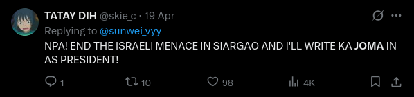 Lesbian Walden Bello tweet media