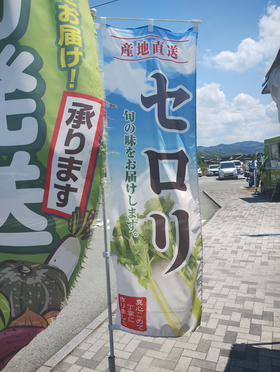 セロリを大量に買いに来ました