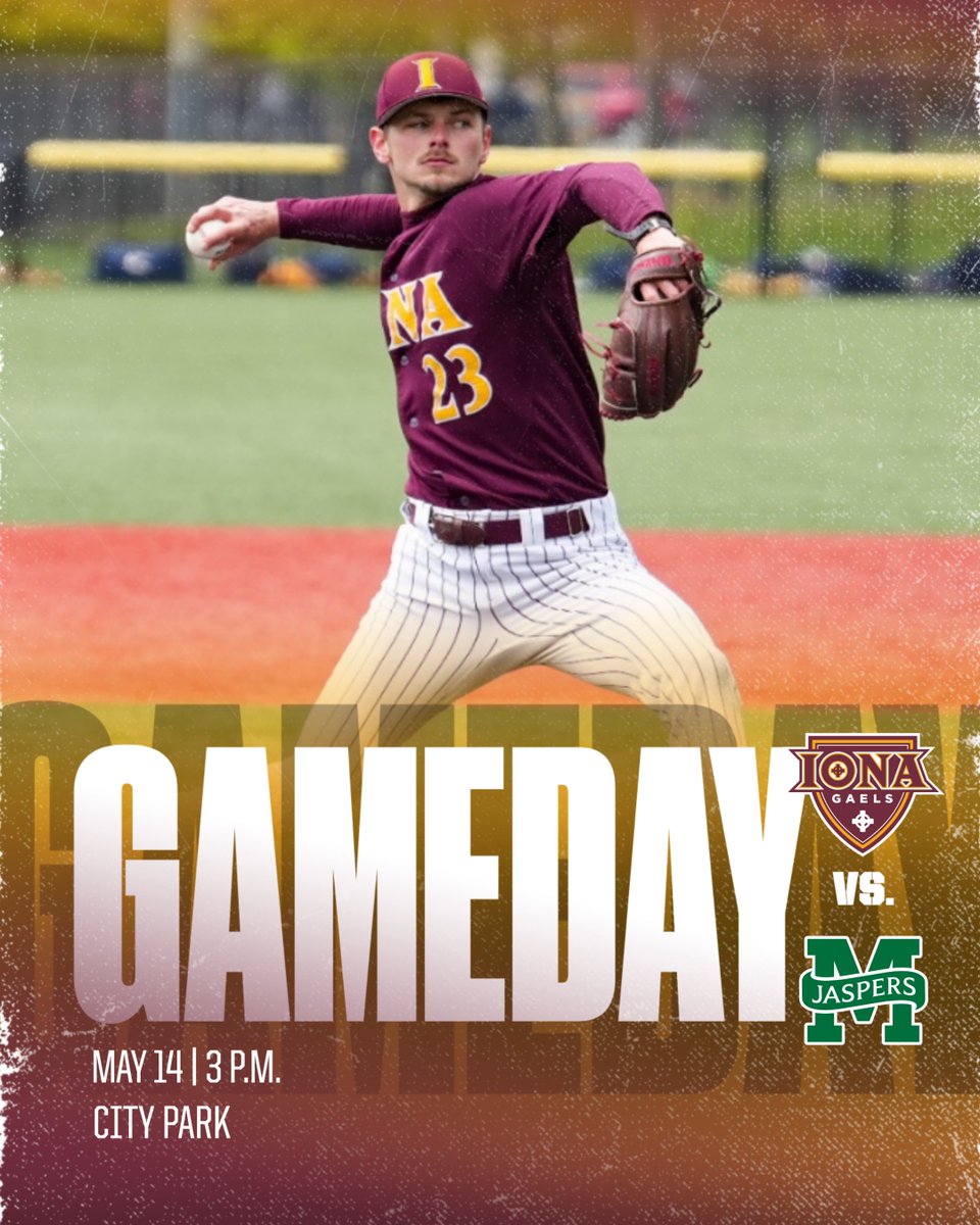 IonaBaseball's tweet photo. 𝐊𝐢𝐜𝐤𝐢𝐧𝐠 𝐎𝐟𝐟 𝐭𝐡𝐞 𝐋𝐚𝐬𝐭 𝐑𝐞𝐠𝐮𝐥𝐚𝐫 𝐒𝐞𝐚𝐬𝐨𝐧 𝐒𝐞𝐫𝐢𝐞𝐬 𝐨𝐟 𝐭𝐡𝐞 𝐘𝐞𝐚𝐫!

🆚: Manhattan
⏰: 3 p.m.
📍: New Rochelle, NY
🏟️: City Park
📻: WIUR Sports

#GaelNation https://t.co/CqcX9yZ4ln